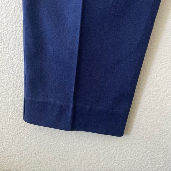 Vtg Talbots David Brooks Casual Slacks / Trousers High Waisted Pleated Blue 10 - Picture 6 of 16